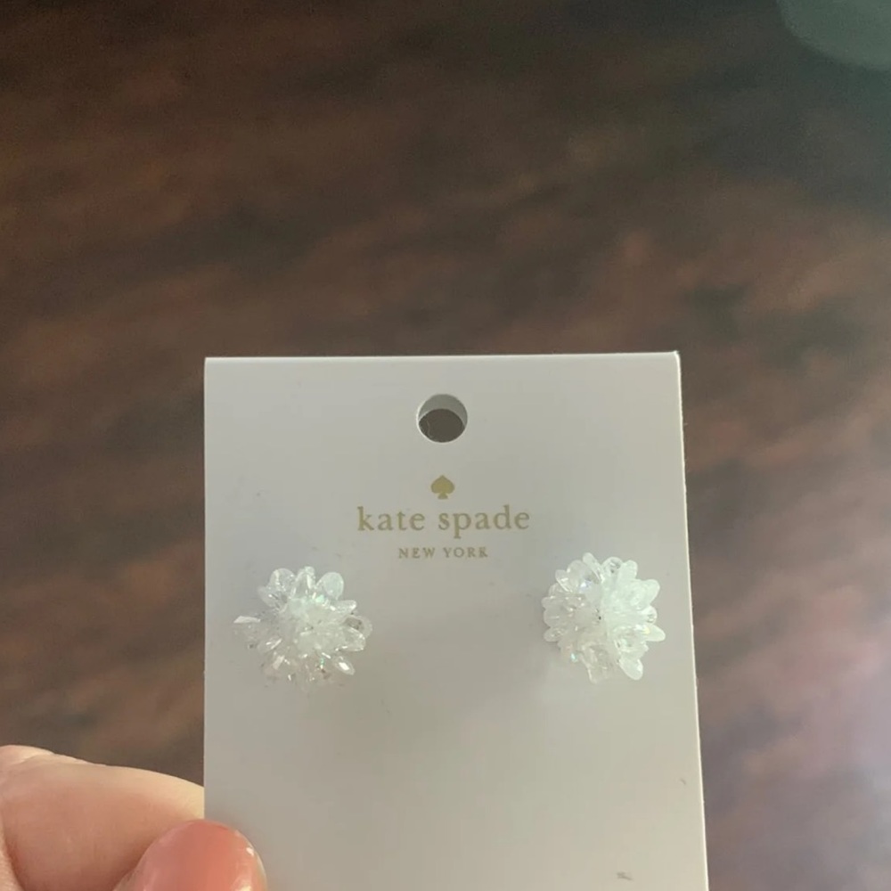 Kate Spade white earrings